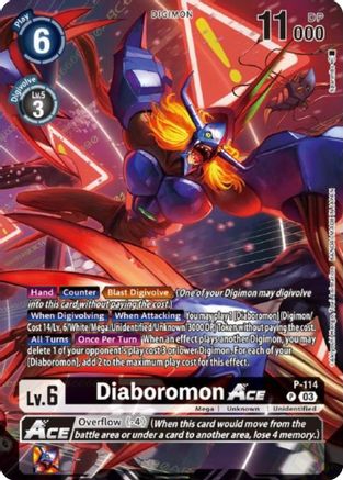 Diaboromon ACE - P-114 (Tamer Goods Set Diaboromon) (P-114) - Digimon Promotion Cards Foil