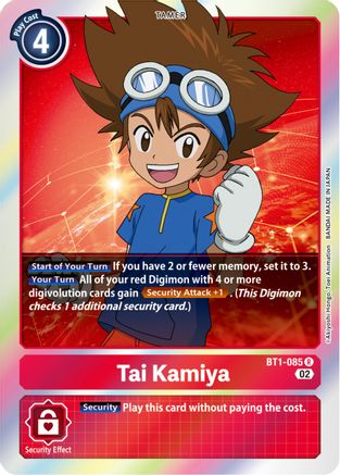Tai Kamiya (Resurgence Booster Reprint) (BT1-085) - Resurgence Booster Foil