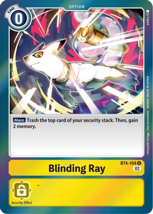 Blinding Ray (Resurgence Booster Reprint) (BT4-104) - Resurgence Booster Foil