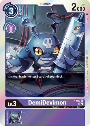 DemiDevimon - P-017 (Resurgence Booster Reprint) (P-017) - Resurgence Booster Foil