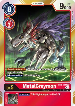 MetalGreymon (Resurgence Booster Reprint) (BT1-114) - Resurgence Booster Foil
