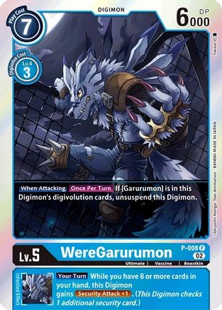 WereGarurumon - P-008 (Resurgence Booster Reprint) (P-008) - Resurgence Booster Foil