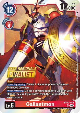 Gallantmon (2023 Regionals Finalist) (BT12-018) - Across Time Foil