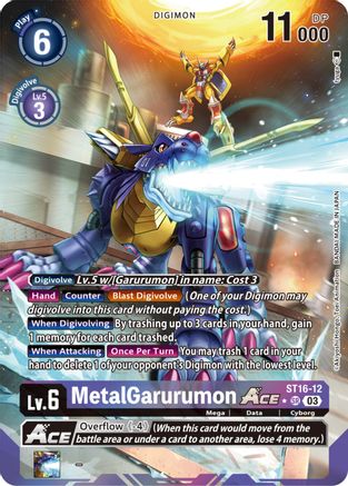 MetalGarurumon ACE (Alternate Art) (ST16-12) - Starter Deck 16: Wolf of Friendship Foil
