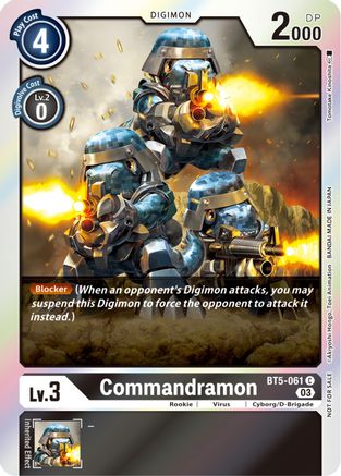Commandramon (Winner Pack -Blast Ace-) (BT5-061) - Battle of Omni Foil