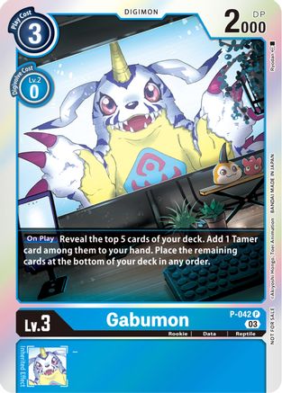Gabumon (Winner Pack -Blast Ace-) (P-042) - Digimon Promotion Cards Foil