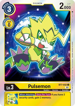 Pulsemon (Official Tournament Pack Vol.11) (BT7-032) - Next Adventure Foil