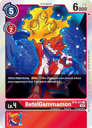 BetelGammamon (Official Tournament Pack Vol.11) (BT8-013) - New Awakening Foil
