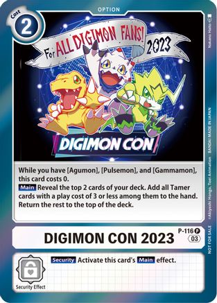Digimon Con 2023 (Official Tournament Pack Vol.11) (P-116) - Digimon Promotion Cards Foil