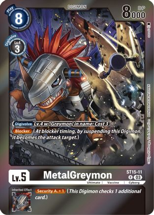 MetalGreymon (Gift Box 2023) (ST15-11) - Starter Deck 15: Dragon of Courage Foil