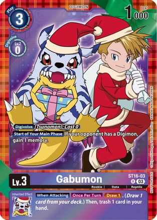 Gabumon (Winter Holiday 2023) (ST16-03) - Starter Deck 16: Wolf of Friendship Foil