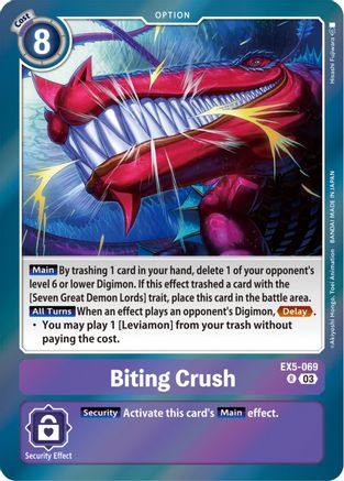 Biting Crush (EX5-069) - Animal Colosseum Foil
