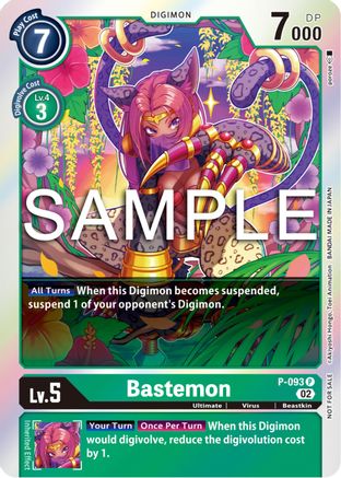 Bastemon - P-093 (3rd Anniversary Update Pack) (P-093) - Digimon Promotion Cards Foil