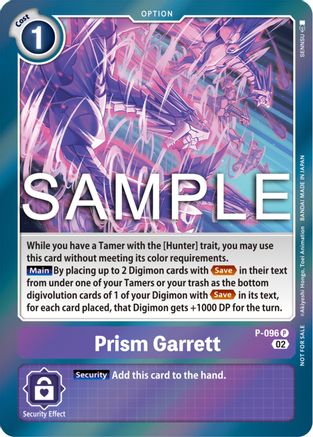 Prism Garrett - P-096 (3rd Anniversary Update Pack) (P-096) - Digimon Promotion Cards Foil
