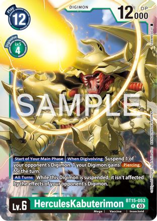 HerculesKabuterimon (BT15-053) - Exceed Apocalypse Foil