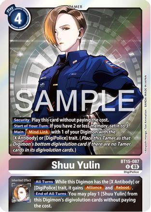 Shuu Yulin (BT15-087) - Exceed Apocalypse Foil