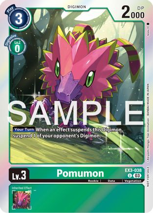 Pomumon (Official Tournament Pack Vol.12) (EX3-038) - Draconic Roar Foil
