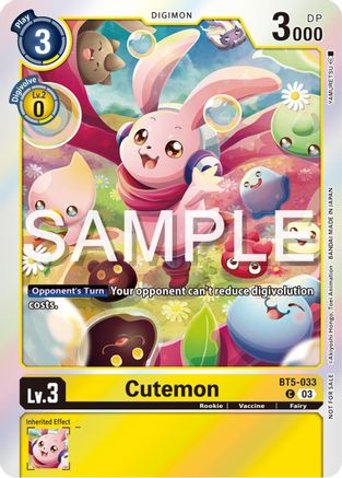 Cutemon (Winner Pack -Exceed Apocalypse-) (BT5-033) - Battle of Omni Foil