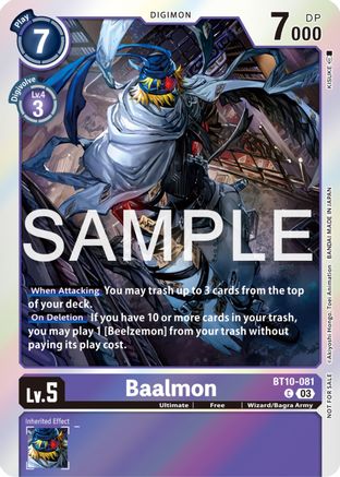 Baalmon (Winner Pack -Exceed Apocalypse-) (BT10-081) - Xros Encounter Foil