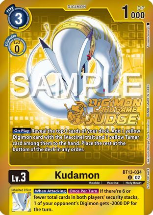 Kudamon (Judge Pack 5) (BT13-034) - Versus Royal Knights Foil