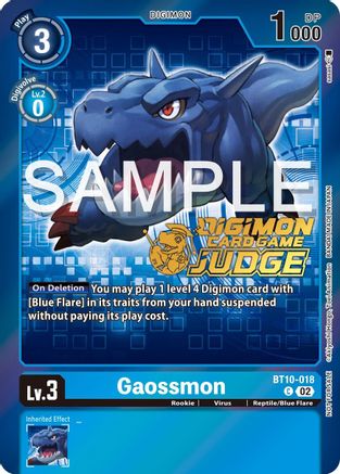 Gaossmon (Judge Pack 5) (BT10-018) - Xros Encounter Foil