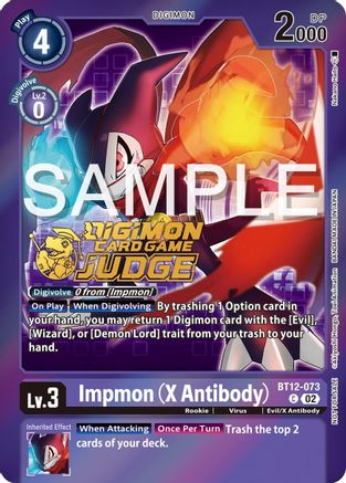 Impmon (X Antibody) (Judge Pack 5) (BT12-073) - Across Time Foil