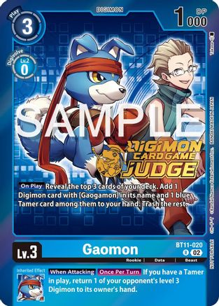 Gaomon (Judge Pack 5) (BT11-020) - Dimensional Phase Foil