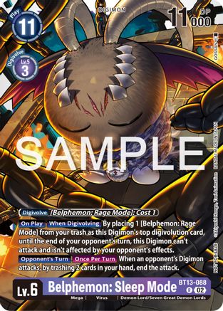 Belphemon: Sleep Mode (Event Pack 6) (BT13-088) - Versus Royal Knights Foil