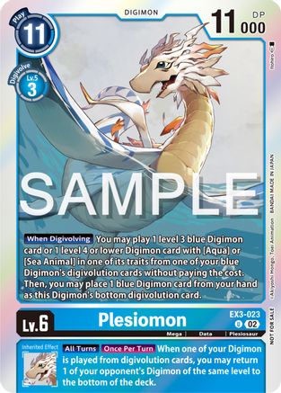 Plesiomon (Event Pack 6) (EX3-023) - Draconic Roar Foil