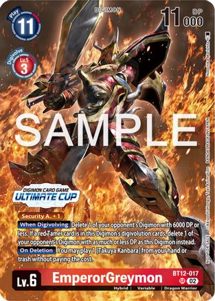 EmperorGreymon (Ultimate Cup 2024) (BT12-017) - Across Time Foil