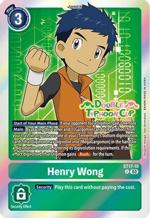 Henry Wong (ST17-10) - Starter Deck 17: Double Typhoon Advanced Deck Set Pre-Release Cards Foil
