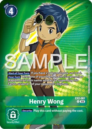 Henry Wong (Reprint) (EX2-061) - Starter Deck 17: Double Typhoon Advanced Deck Set Foil
