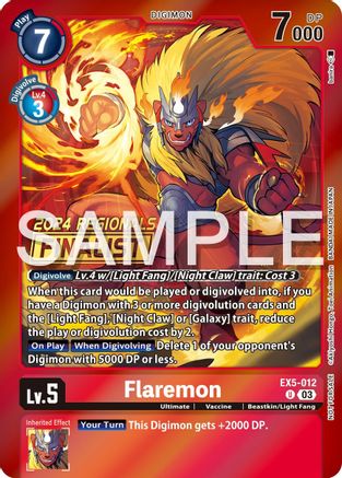 Flaremon (2024 Regionals Finalist) (EX5-012) - Animal Colosseum Foil