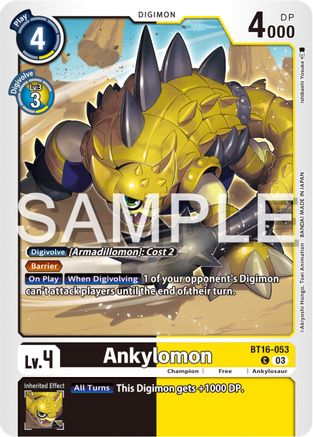 Ankylomon (BT16-053) - Beginning Observer