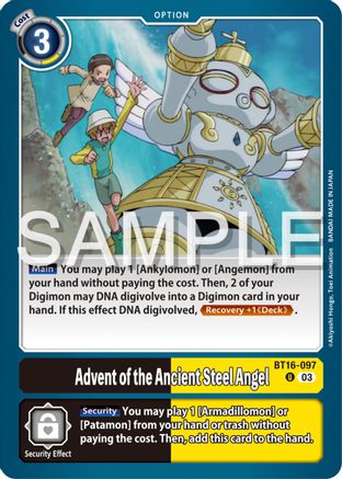 Advent of the Ancient Steel Angel (BT16-097) - Beginning Observer