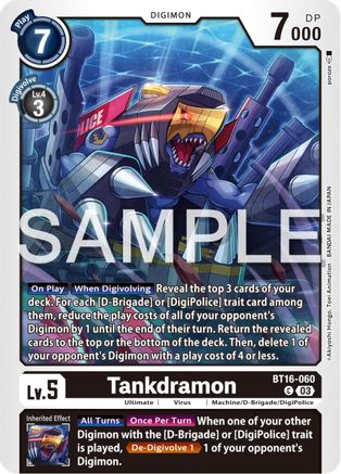 Tankdramon (BT16-060) - Beginning Observer