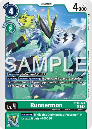 Runnermon (BT16-043) - Beginning Observer