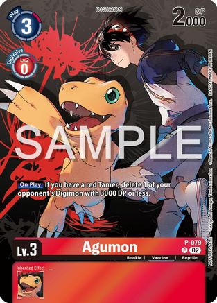Agumon - P-079 (Official Tournament Pack Vol.13) (P-079) - Digimon Promotion Cards Foil
