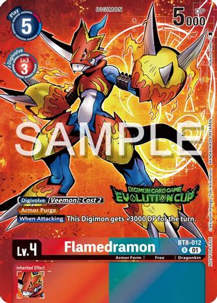 Flamedramon - BT8-012 (2024 Evolution Cup) (BT8-012) - New Awakening Foil