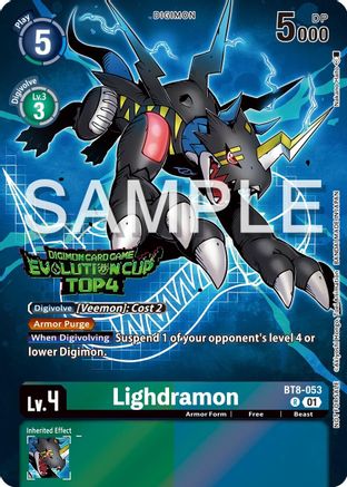 Lighdramon - BT8-053 (2024 Evolution Cup Top 4) (BT8-053) - New Awakening Foil