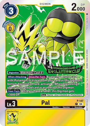Pal - P-147 (2024 Evolution Cup) (P-147) - Digimon Promotion Cards Foil