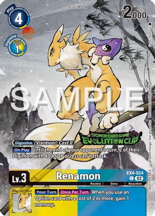 Renamon - EX4-024 (2024 Evolution Cup) (EX4-024) - Alternative Being Booster Foil