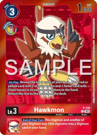 Hawkmon - P-119 (Digimon Adventure Box 2024) (P-119) - Digimon Promotion Cards Foil