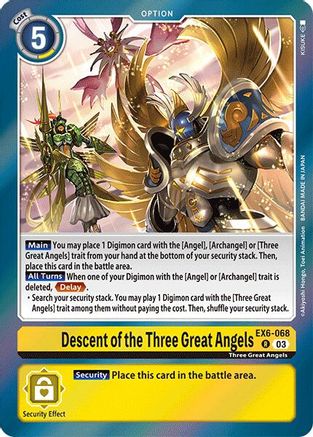 Descent of the Three Great Angels (EX6-068) - Infernal Ascension Foil