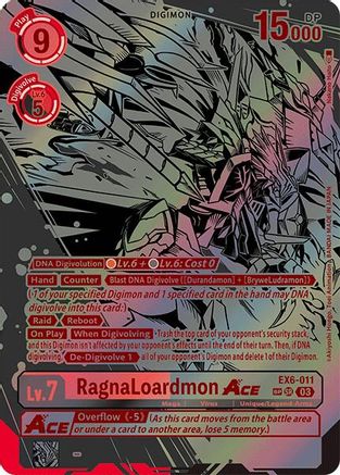 RagnaLoardmon ACE (Textured) (EX6-011) - Infernal Ascension Foil