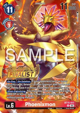 Phoenixmon (2024 Regionals Finalist) (BT15-017) - Exceed Apocalypse Foil