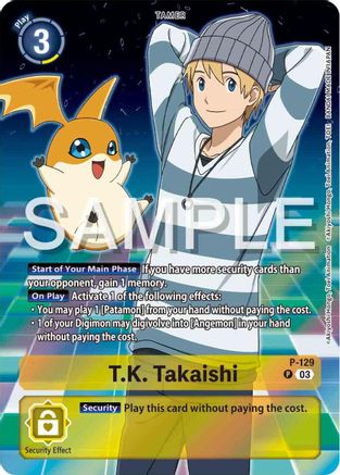 T.K. Takaishi - P-129 (Digimon Adventure 02: The Beginning Set) (P-129) - Digimon Promotion Cards Foil