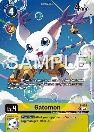 Gatomon - P-120 (Digimon Adventure 02: The Beginning Set) (P-120) - Digimon Promotion Cards Foil