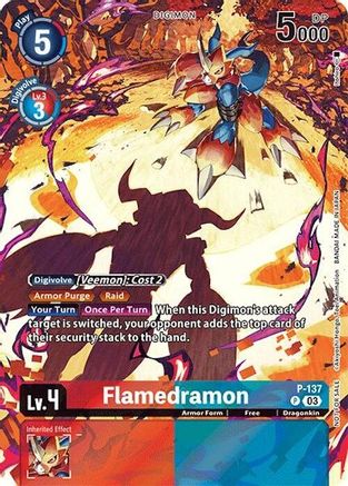 Flamedramon (Update Pack 2024) (P-137) - Digimon Promotion Cards Foil