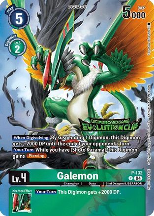 Galemon (August 2024 Evolution Cup Participant) (P-132) - Digimon Promotion Cards Foil